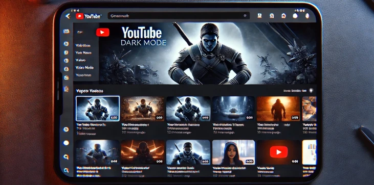 YouTube dark mode